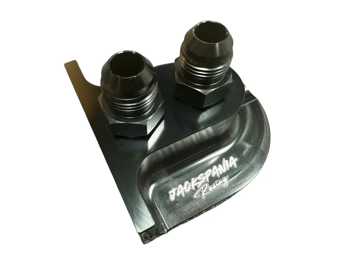 Billet Remote Oil Filter Relocation Mounting Bracket -10 An Pressure Port 10An 1