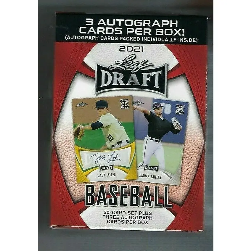 2021 Leaf Draft Baseball Hobby Blaster Box 1