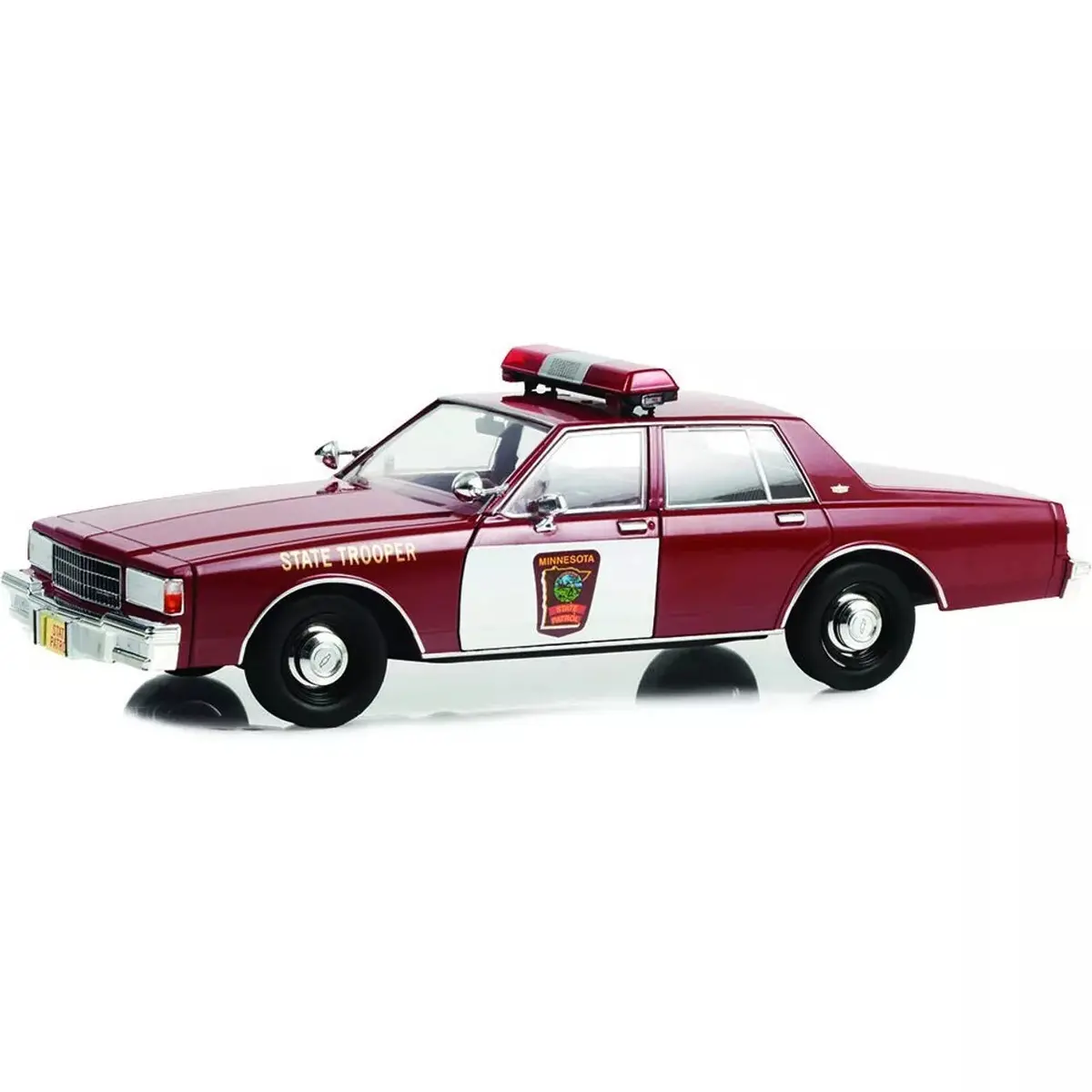 Greenlight 19125 1987 Chevy Caprice Fargo Minnesota State Trooper 1:18 1