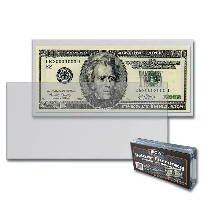 Bcw Deluxe Currency Holder - Regular Bill 1