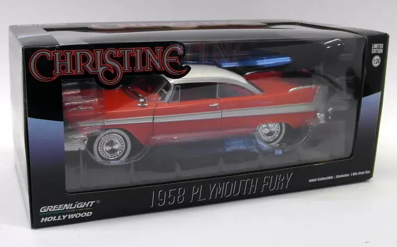Christine 1958 Plymouth Fury Clear Windows Version Greenlight 1:24 1