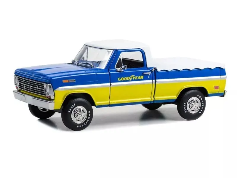 1969 Ford F-100 W/Bed Cover - Goodyear Tires 1:24 Scale Model - 85073-Ts 1