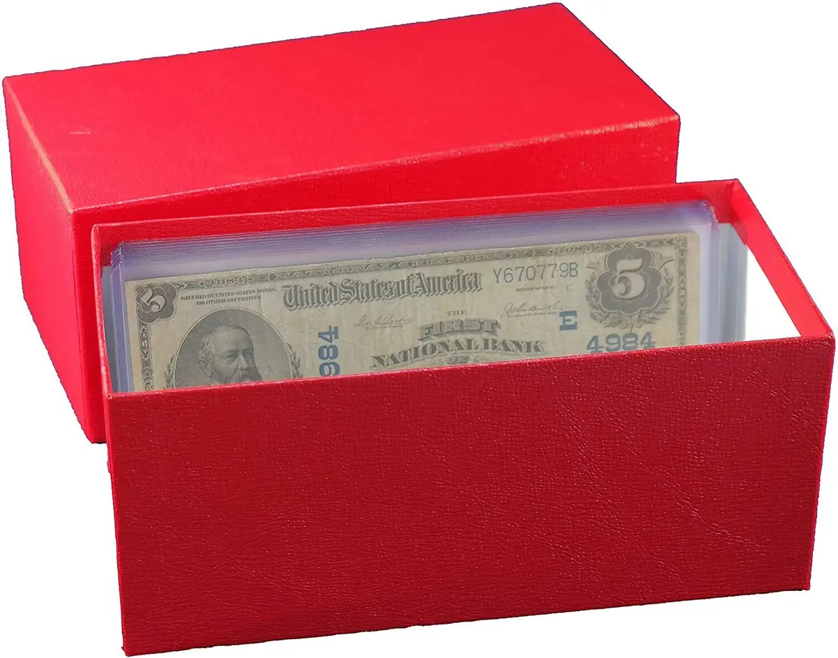 Paper Money Box Banknotes Collection Large Size Currency 1