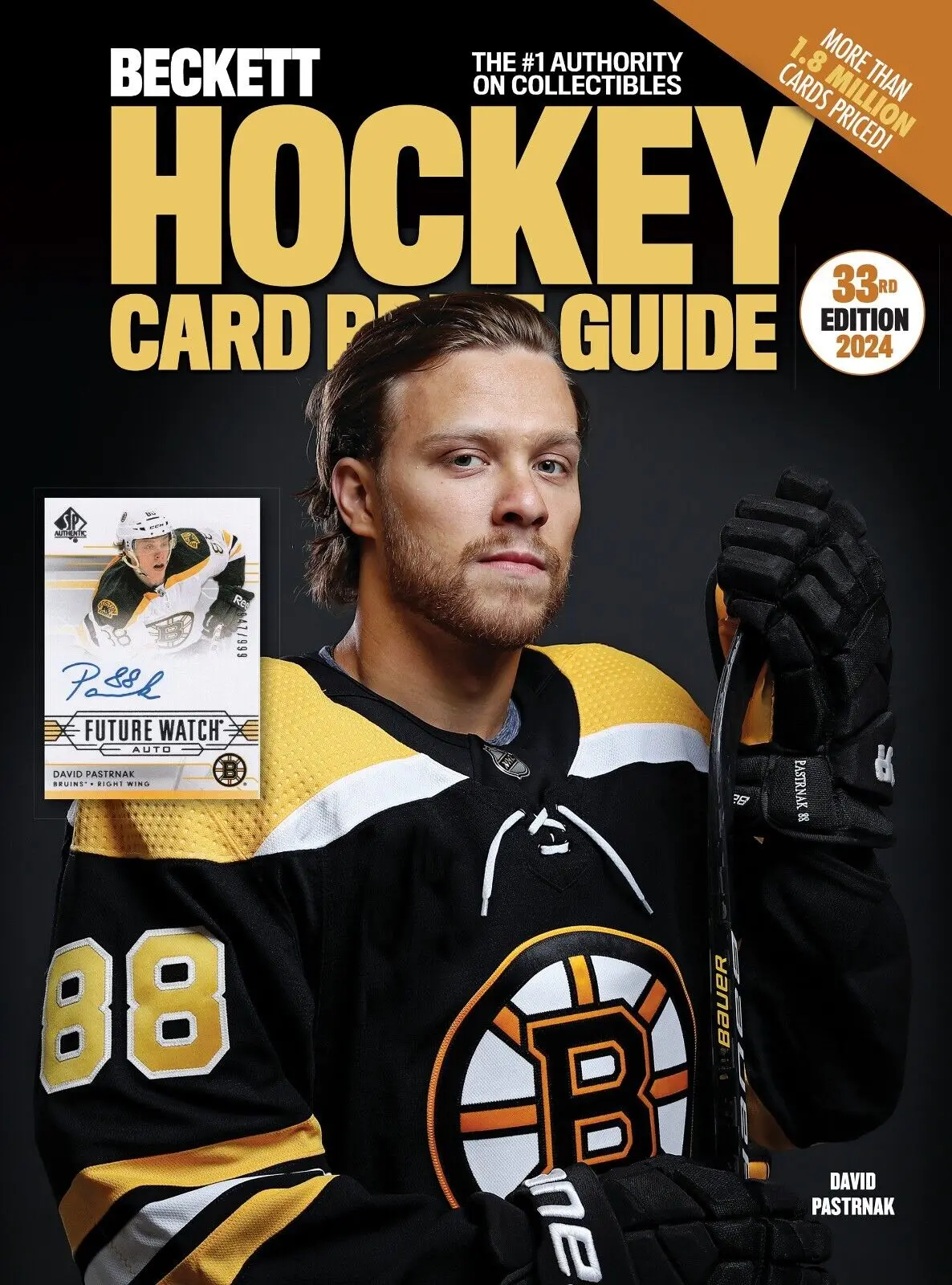 2024 Beckett Hockey Card Annual Price Guide 33Rd Edition With David Pastrnak 1