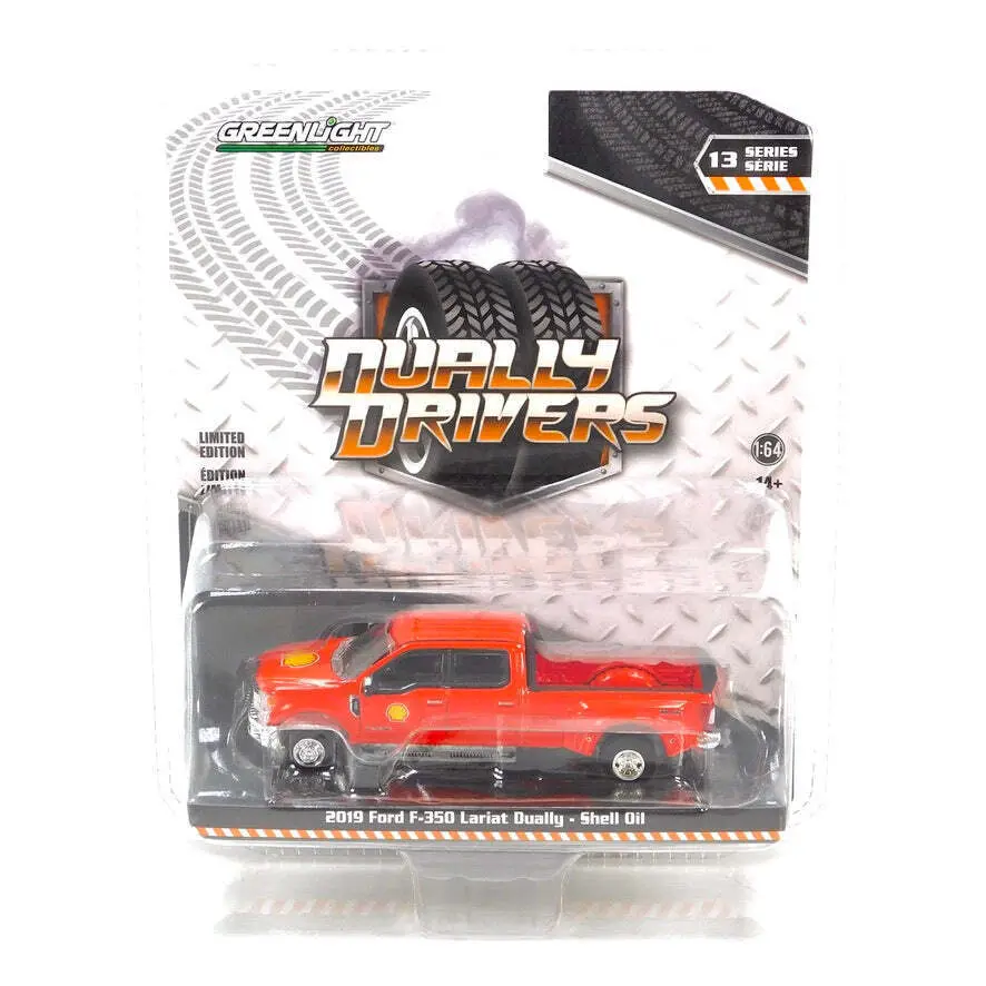 Greenlight 2019 Ford F-350 Lariat Shell Oil Dually Drivers 1:64 46130-E 1