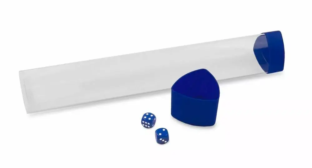 Bcw Playmat Tube With Dice Cap - Blue 1