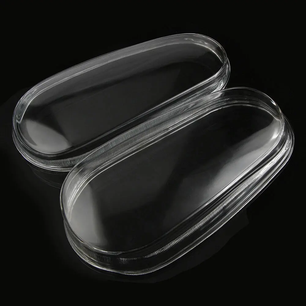 Pair Left & Right Glass Headlight Lens Housing For 1998-2006 Vw Mk4 Golf Gti R32 1