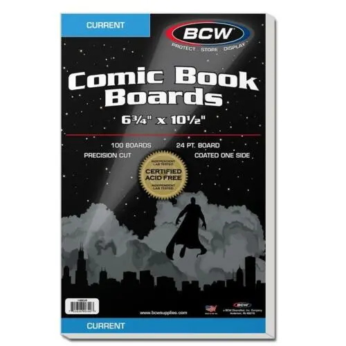 Bcw Current Comic Backing Boards (100Ct Packaged) 1