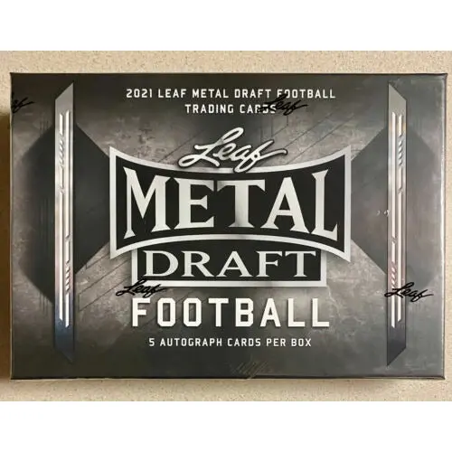 2021 Leaf Metal Draft Football Hobby Box 1