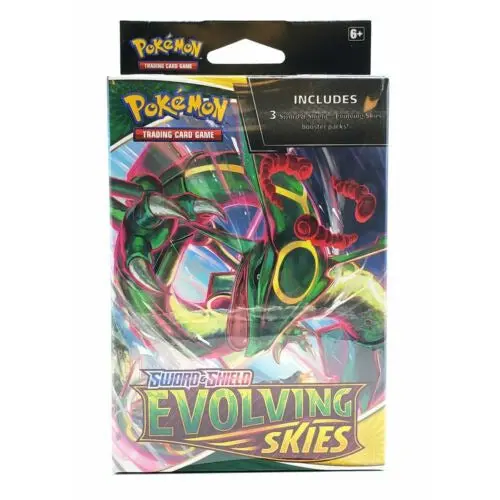 Pokemon Sword & Shield Evolving Skies 3 Booster Packs Hanger Box 1