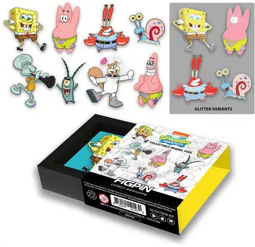 Figpin - Mystery Mini Pin Series 1 - Spongebob Squarepants - 1 Pin 1