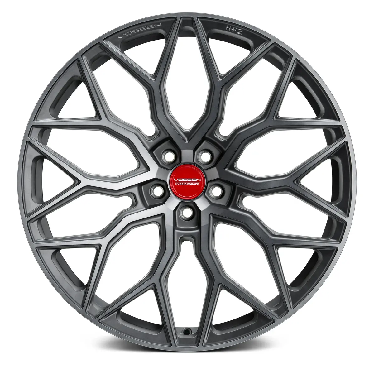 Vossen HF-2 Forged Alloy Wheel – Tinted Matte Gunmetal Finish