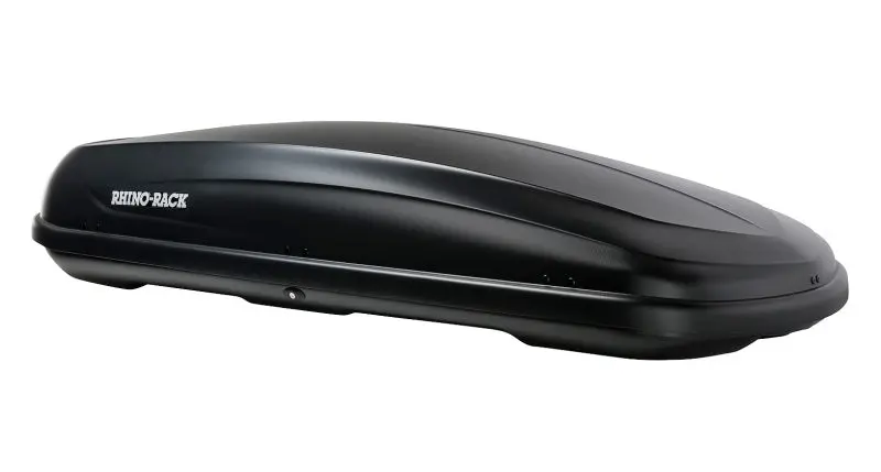 Rhino-Rack Masterfit 530L Rooftop Cargo Box – Black, Includes Three Load-Securing Straps 1
