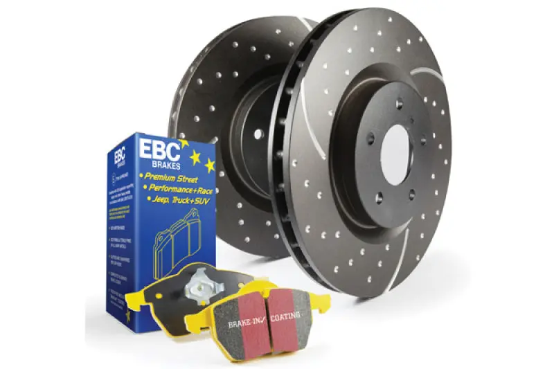 Ebc Yellowstuff Performance Brake Pad & Gd Drilled & Slotted Rotor Kit (S5 Series) 1