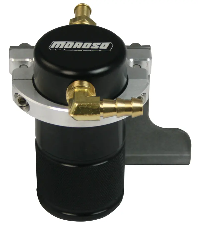 Moroso Billet Aluminum Air/Oil Separator Catch Can For 2010–2015 Chevrolet Camaro Ss With Edelbrock Supercharger 1