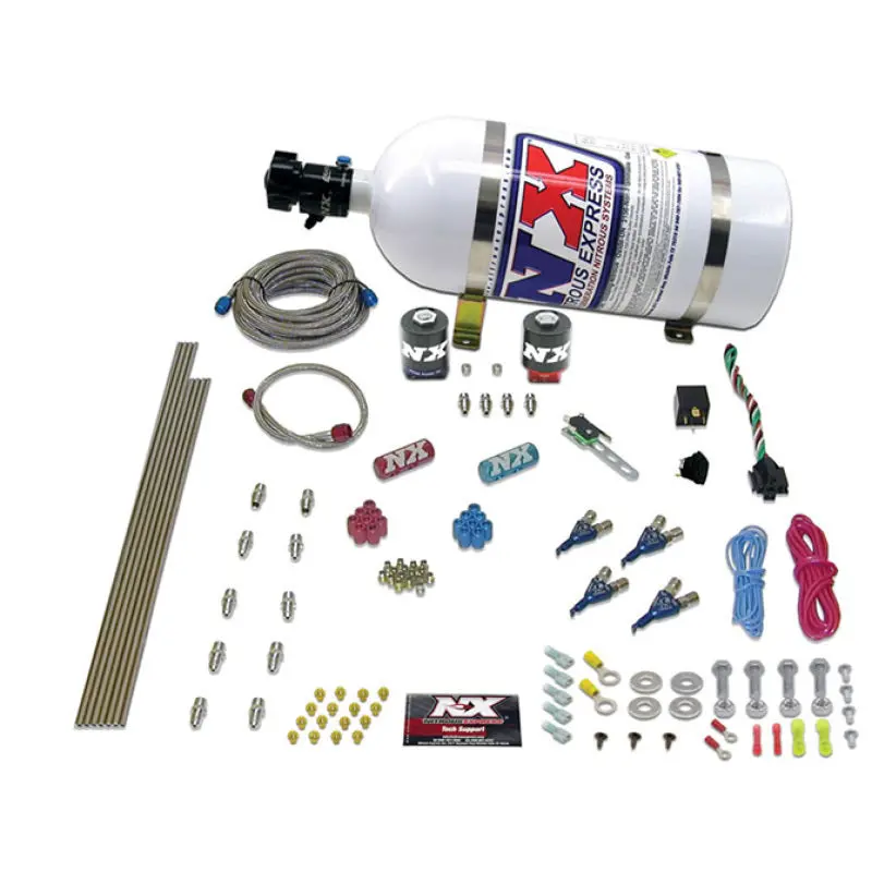 Nitrous Express 4 Cyl Alcohol Nitrous Kit (125-275Hp) W/15Lb Bottle 1