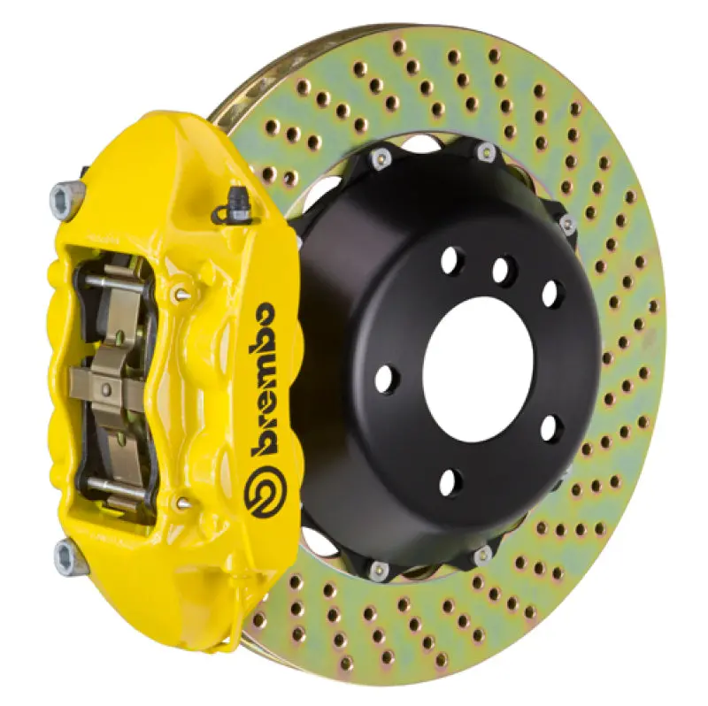 Brembo Gt Rear Big Brake Kit – 4-Piston Calipers, Drilled 380×28Mm Two-Piece Rotors For Mercedes-Benz G55 Amg (2005–2011), G63/G65 Amg (2012–2018) 1