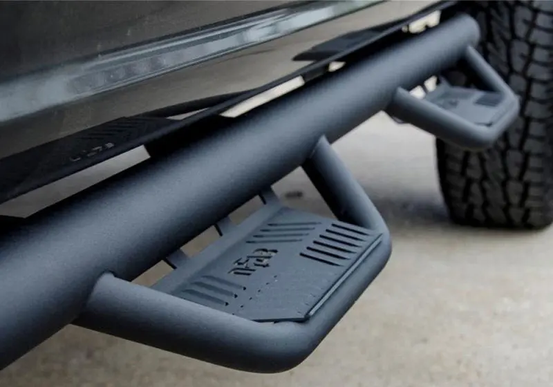 N-Fab Podium Lg Full-Length Side Steps – Textured Black, For 2018+ Jeep Wrangler Jl 4-Door 1