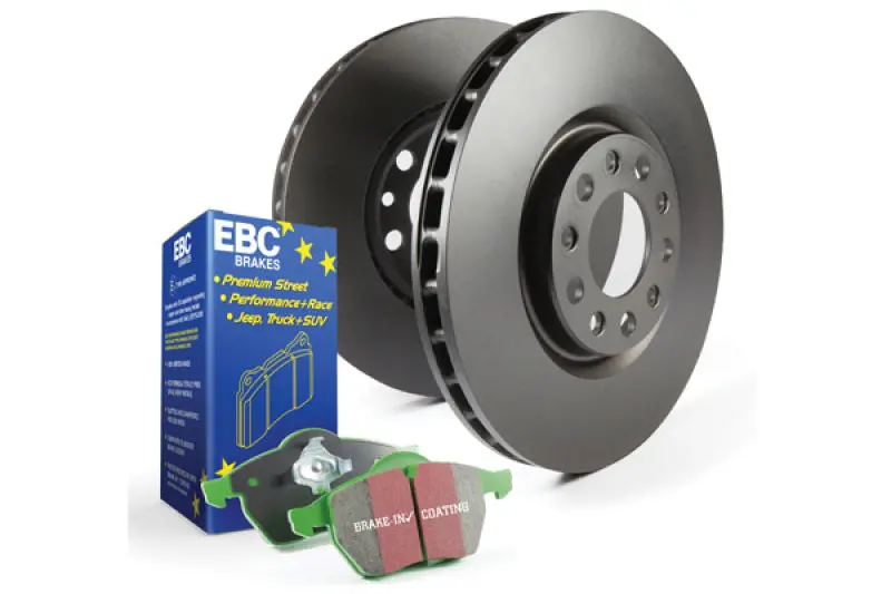 Ebc Greenstuff Brake Pad & Rk Drilled Rotor Kit (S14 Series) For Daily And Track Use 1