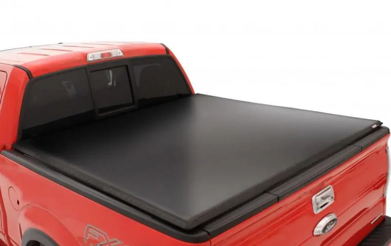 Lund Genesis Tri-Fold Tonneau Cover For 2007–2013 Chevy Silverado 1500 (5.5' Bed) – Matte Black 1