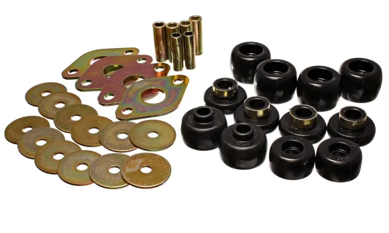 Energy Suspension 93-98 Toyota T100 Black Body Cab Mount Set 1