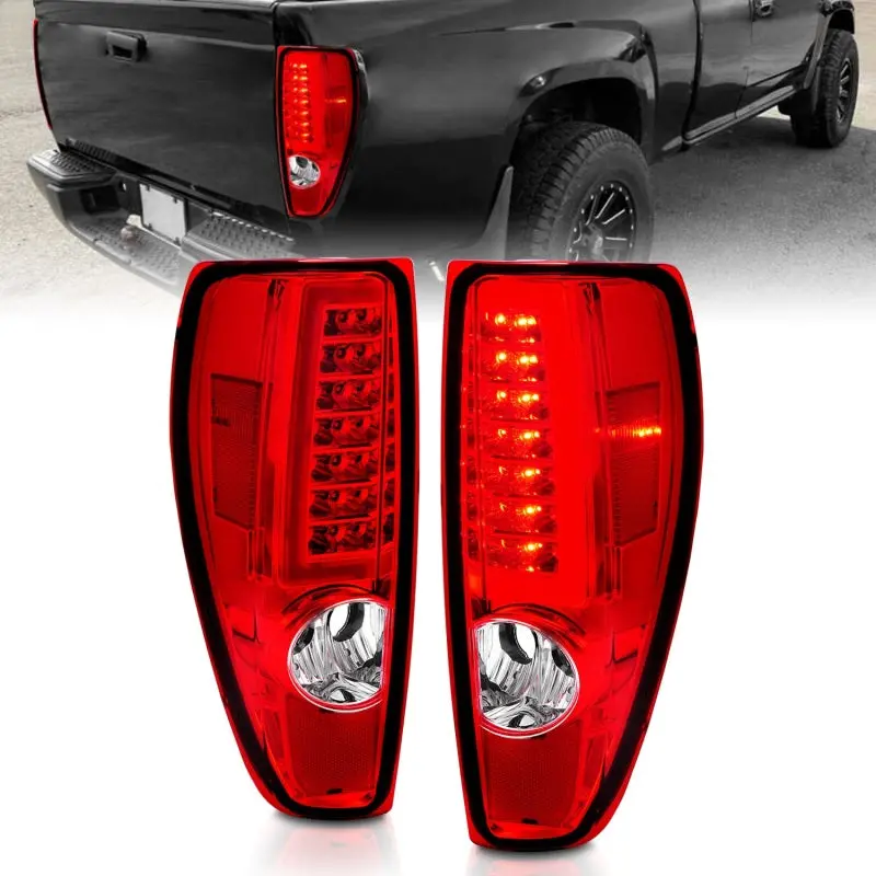 Anzo Led Tail Light Assembly With Chrome Housing & Light Bar For 2004–2012 Chevrolet Colorado And Gmc Canyon 1