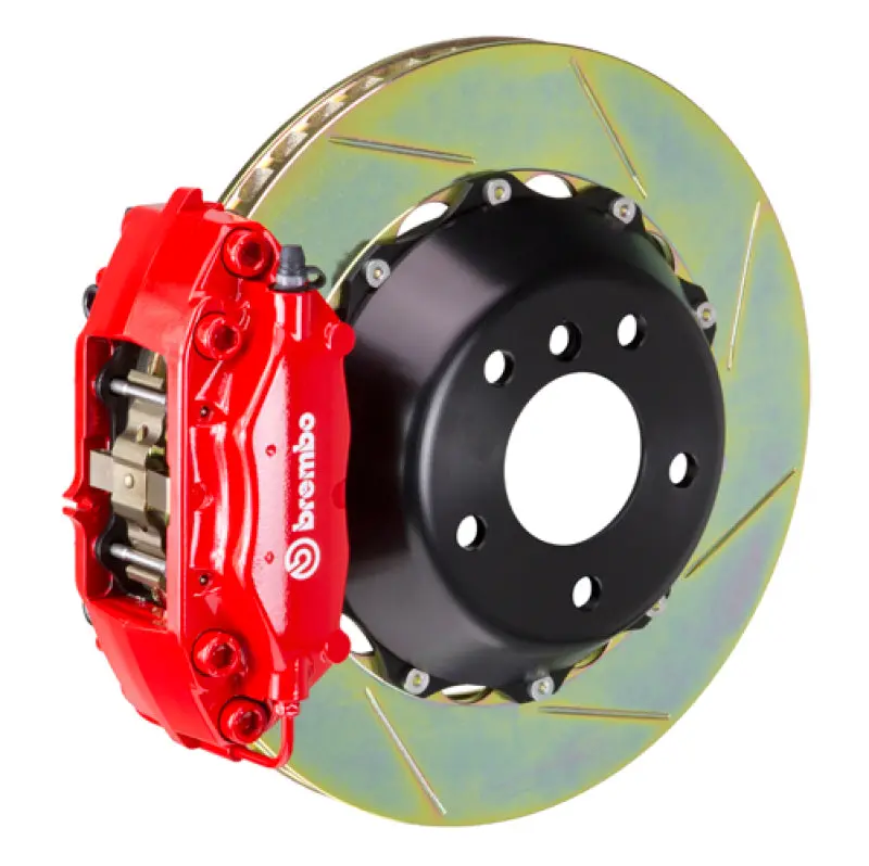 Brembo Gt Rear Big Brake Kit For 2006–2008 Bmw Z4 M-Coupe/Roadster – 4-Piston Calipers, 345X28Mm Two-Piece Slotted Rotors 1