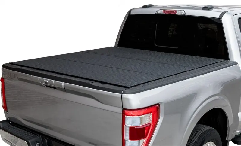 Access Lomax Pro Series Tri-Fold Truck Bed Cover For 2017–2019 Nissan Titan (5'6" Bed) – Black Diamond Mist Finish 1