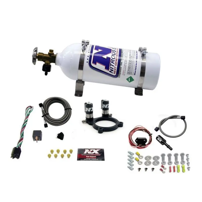 Nitrous Express Nitrous Plate Kit – Designed For Ford 3.5L/3.7L V6 Engines, Includes 5Lb Bottle 1