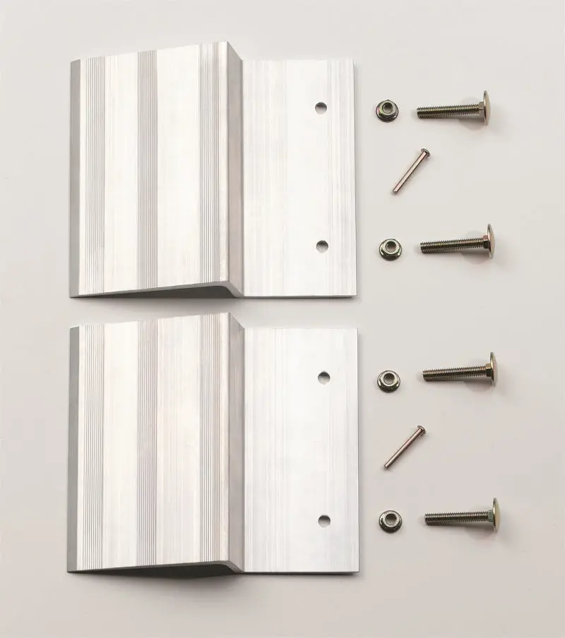 Lund Universal Ramp Kit – Adjustable For 2X8" To 2X10" Planks, 9" X 7.5" X 2.25", Silver Anodized 1