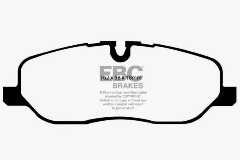 Ebc Ultimax2 Front Brake Pads – Designed For 2005–2010 Land Rover Lr3 4.4L V8 1