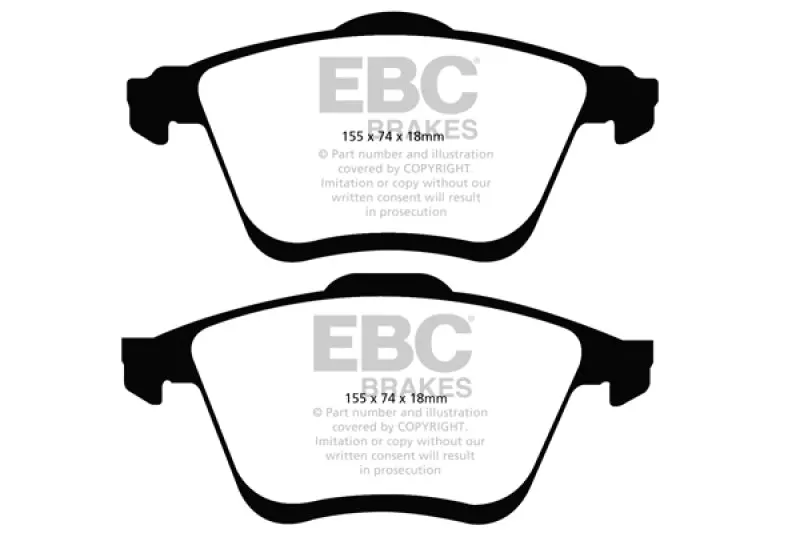 Ebc Greenstuff Front Brake Pads For 2006–2009 Mazda 6 Mps (Mazdaspeed 6, 2.3L Turbo) 1