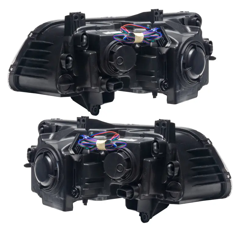 Oracle Smd Headlight Assembly For 2011–2014 Chrysler 300C – Black Housing, Non-Hid, Uv/Purple Led Accent (Warranty Included) 1