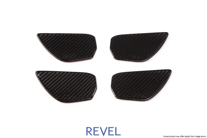 Revel Gt Dry Carbon Fiber Door Handle Trim Set – Front & Rear Inner Handles For 2016–2018 Honda Civic (4-Piece) 1