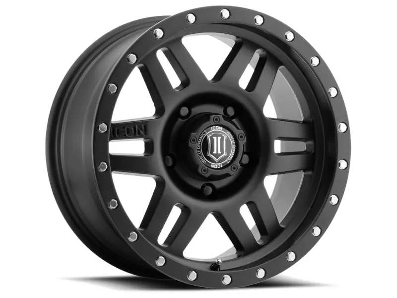Icon Six Speed Satin Black Alloy Wheel – 17X8.5", 5X5", -6Mm Offset, 4.5" Backspace, 94Mm Bore 1