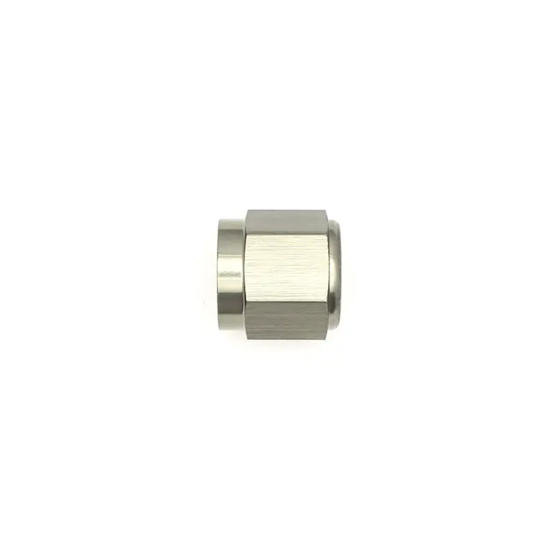 Deatschwerks 6An Female Flare Cap – Anodized Matte Black Aluminum Fitting 1