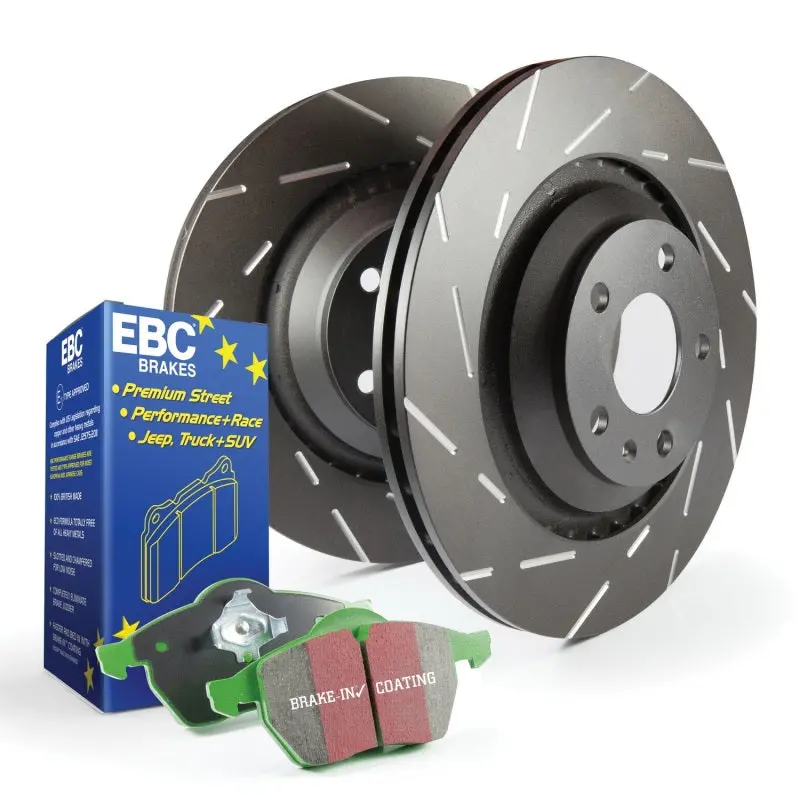 Ebc S2 Brake Upgrade Kit – Greenstuff Pads Paired With Usr Drilled & Slotted Rotors 1