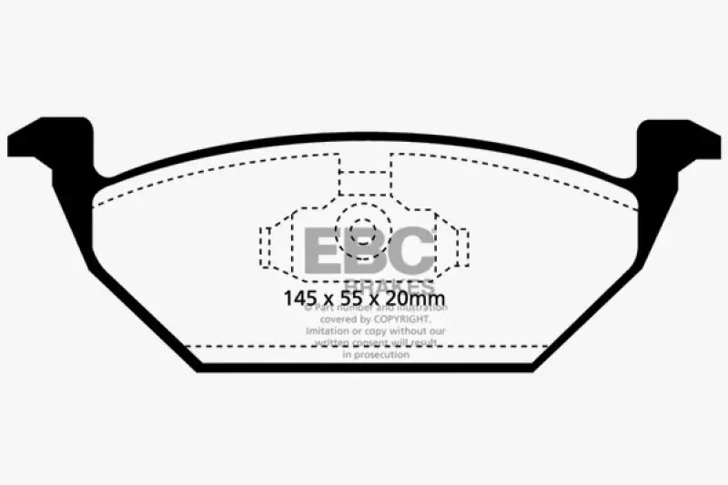 Ebc Greenstuff Front Brake Pads – 1998–1999 Volkswagen Beetle 2.0L 1