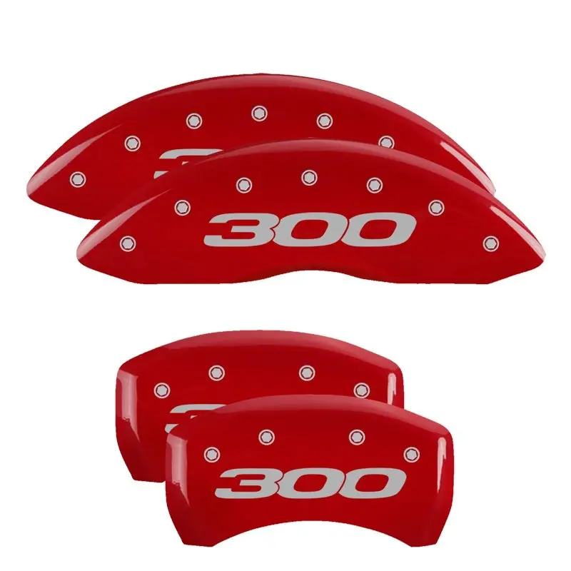 Mgp Engraved Caliper Covers – 4-Piece Set With Red Finish And Silver Char Accent For 2011 Chrysler 300 1