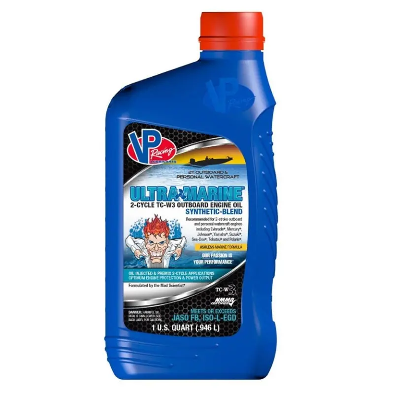 Vp Racing Lubricants 2T Ultra Marine Synthetic Blend Two-Stroke Oil – 1 Quart Bottle 1