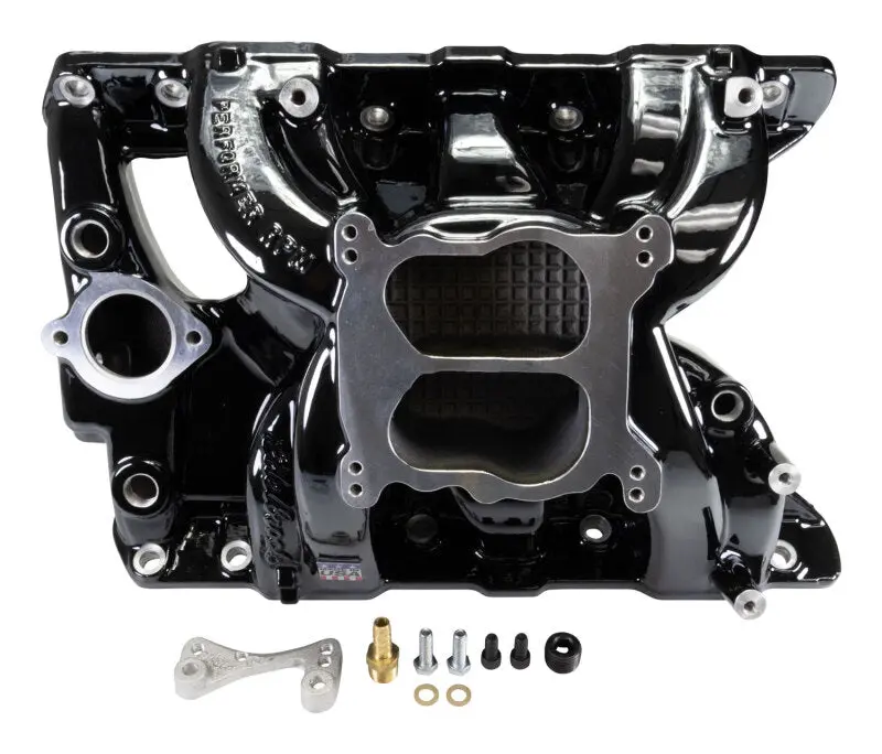 Edelbrock Performer Rpm Intake Manifold For Pontiac 326–455 Cid – Black Plasma-Coated 1