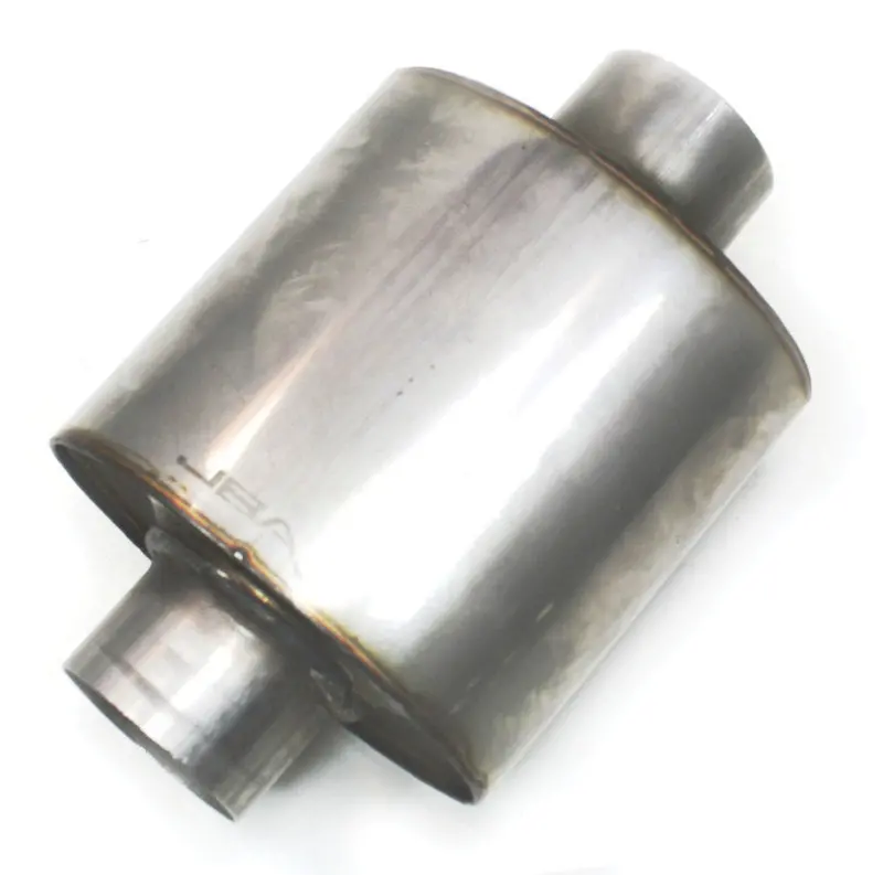 Jba Universal Straight-Through 304Ss Muffler 6X6X4 2.5In Inlet Diameter Center/Center 2
