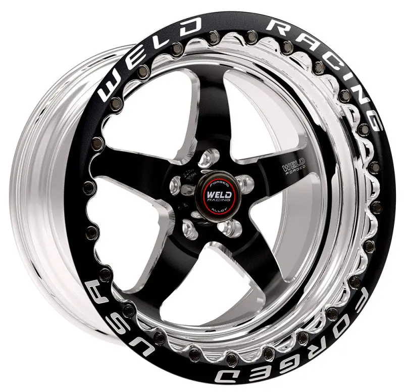Weld S71 Black Single Beadlock Wheel – 17X10 Inches, 5X115Mm Bolt Pattern, 4.8-Inch Backspace 1