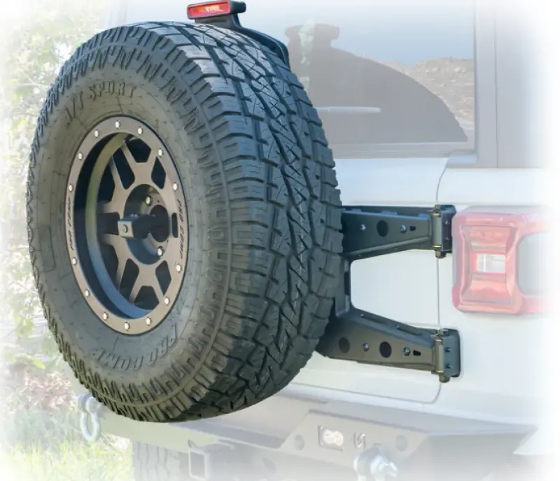 Turn Off-Road Hinge-Mount Spare Tire Carrier For 2018+ Jeep Jl Wrangler 1