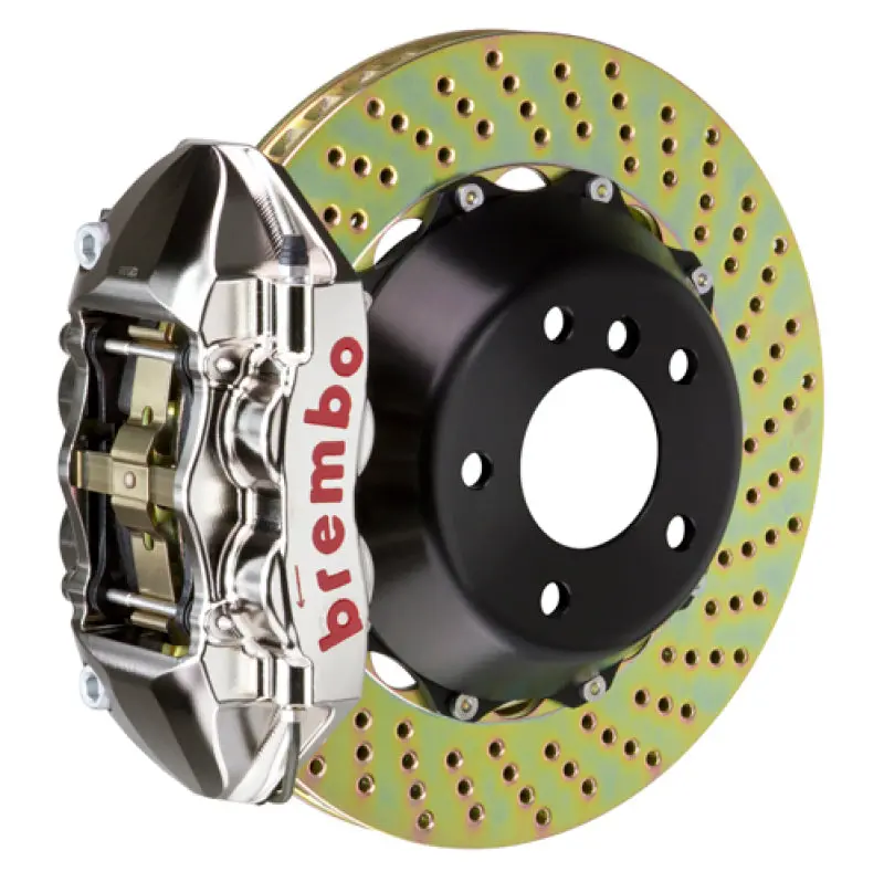 Brembo Gtr Big Brake Kit For 2005–2011 Ferrari 360 Modena/Spyder – Rear, 345X28Mm Drilled Two-Piece Rotors 1