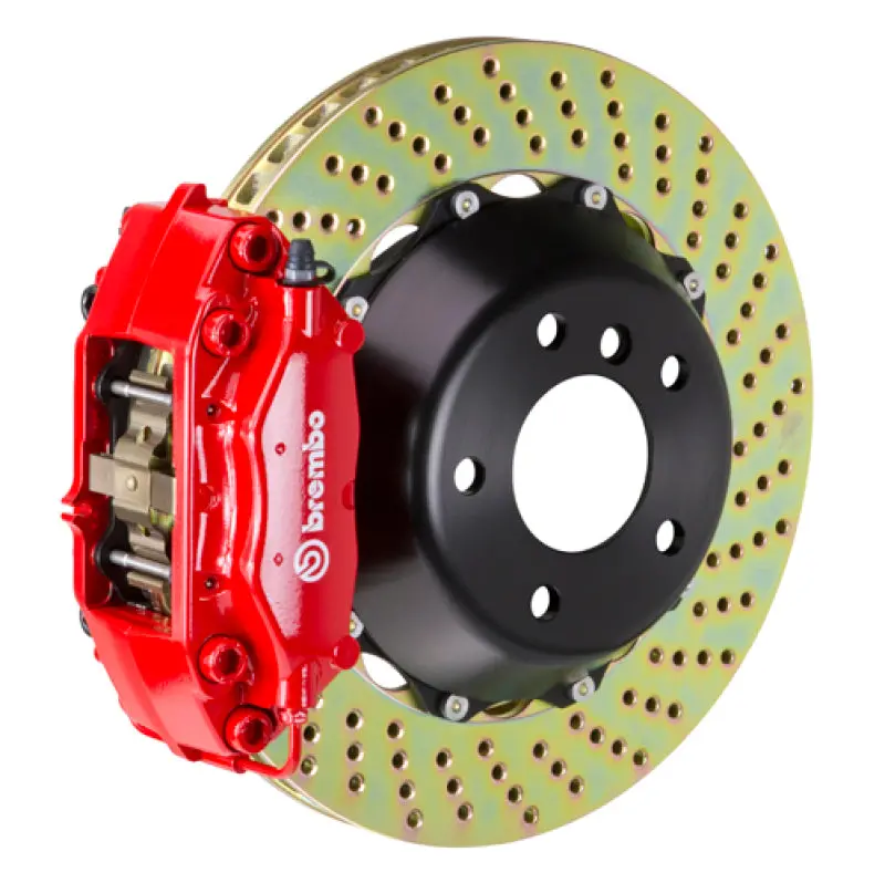 Brembo Gt Big Brake Kit – Rear, 4-Piston Calipers With Drilled 345X28Mm Two-Piece Rotors For 1978–1989 Porsche 930 1