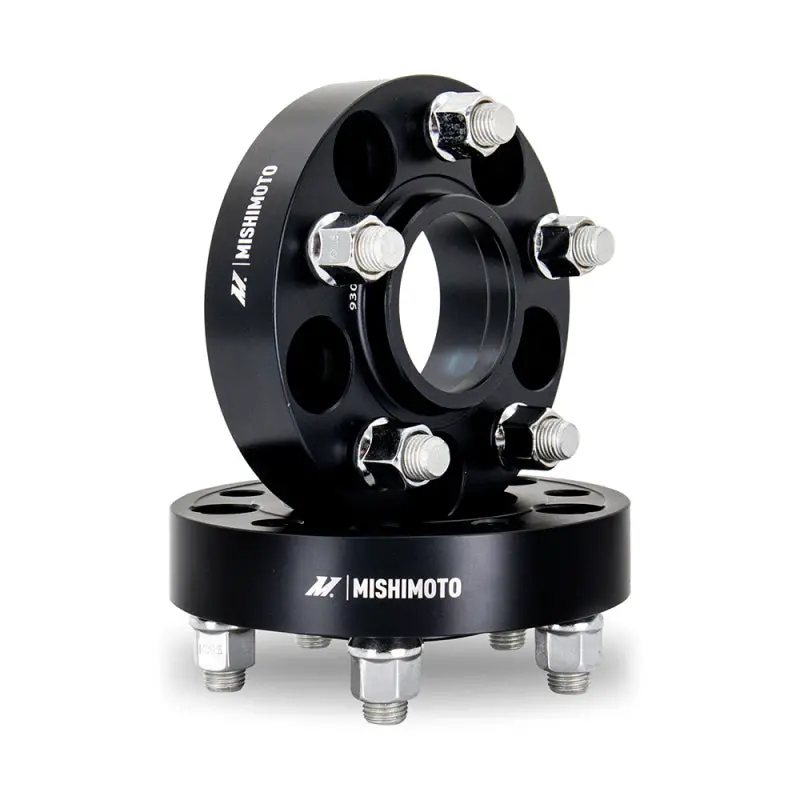 Mishimoto Black Anodized Wheel Spacers – 5X100 Pcd, 56.1Mm Hub Centric, 35Mm Thickness, M12 Thread 1