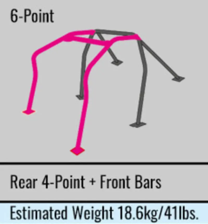 Cusco 6-Point Roll Cage With Harness Bar – Chromoly Steel, Fits 2016+ Mazda Mx-5 Miata Nd 1