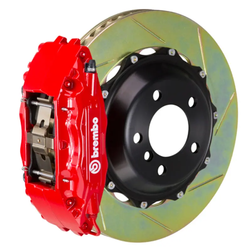 Brembo 92-98 318I/325I (Excl. Xdrive) Front Gt Bbk 6 Piston Cast 355X32 2Pc Rotor Slotted Type1-Red 1