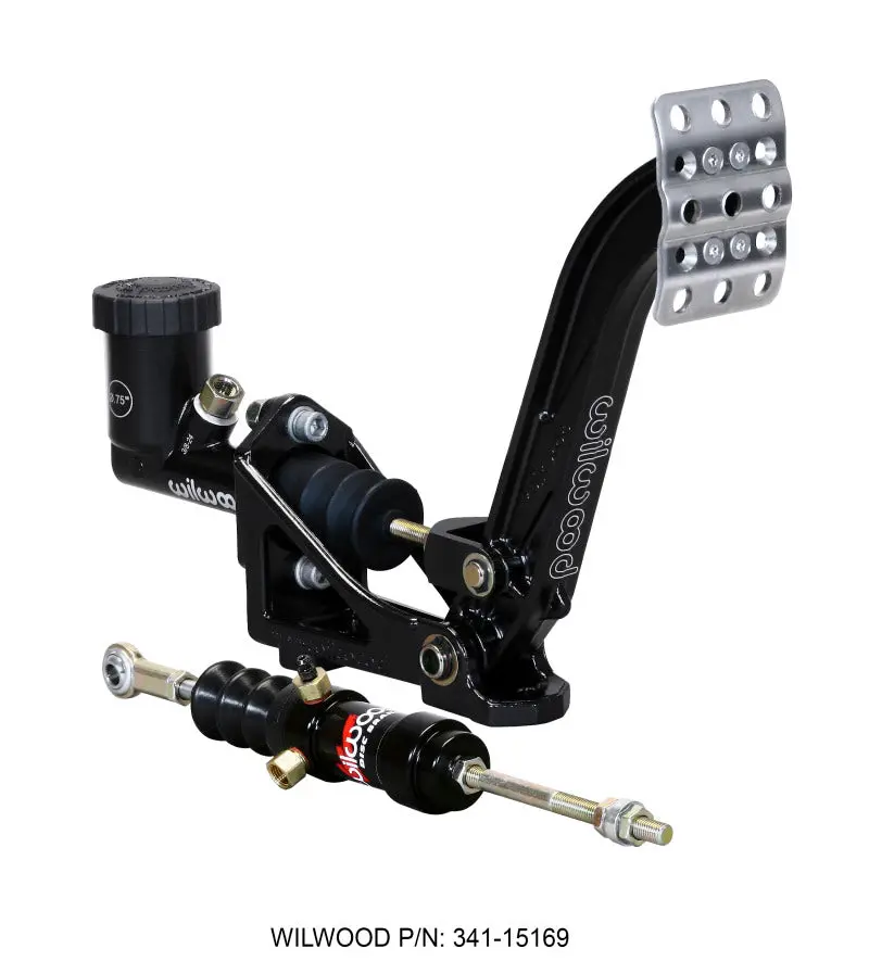 Wilwood Adjustable Clutch Kit — Forged Pedal Assembly, Master & Slave Cylinders, Floor-Mount Design, 6:1 Ratio 1